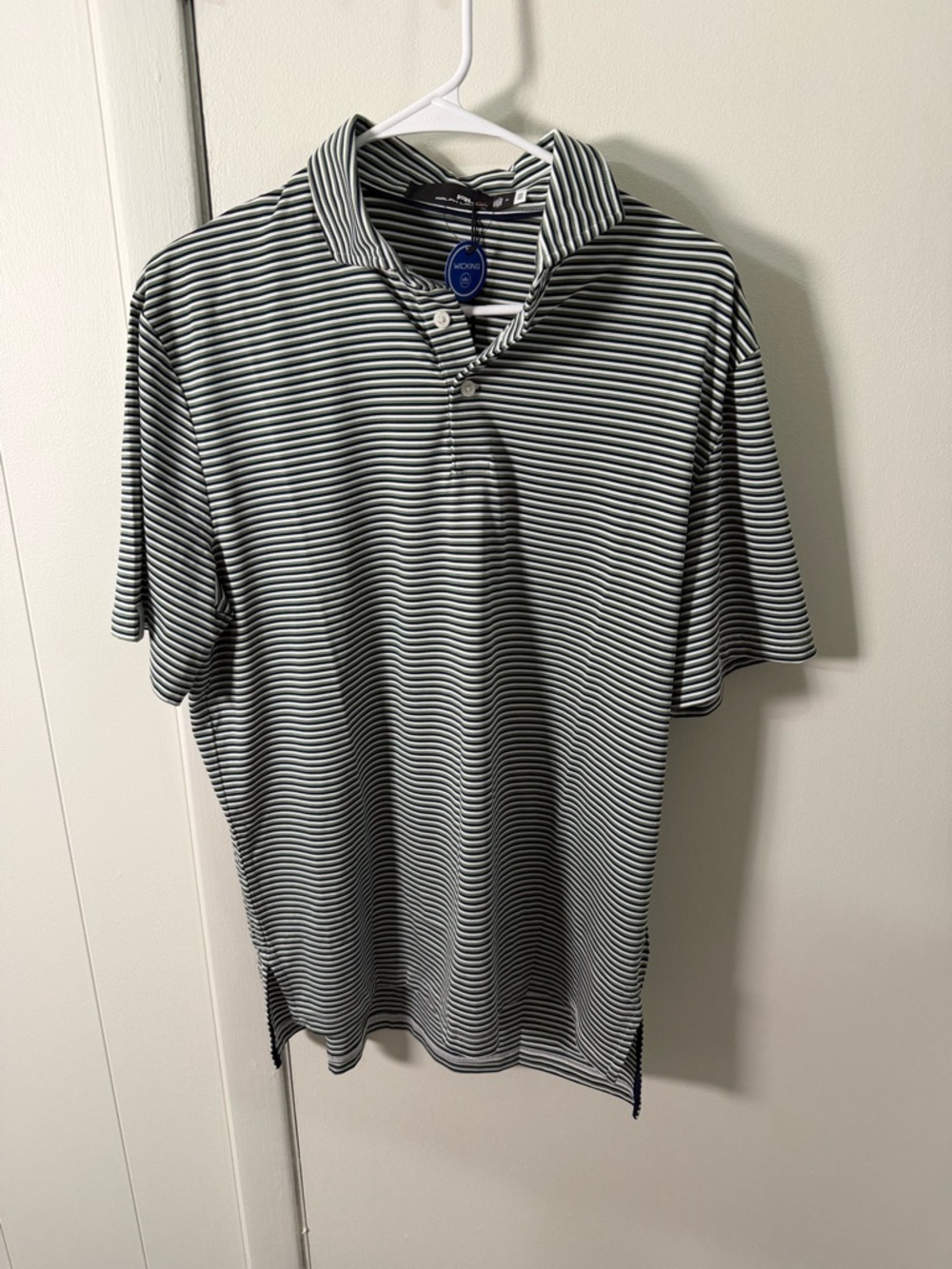 Ralph Lauren Black & White Striped Polo Shirt